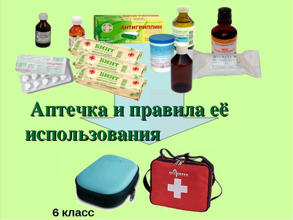 Аптечка и правила её использования Учебники, Презентации и Подготовка к Экзаменам для Школьников на Klass-Uchebnik.com
