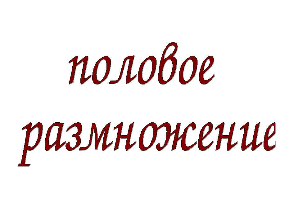 половое размножение Учебники, Презентации и Подготовка к Экзаменам для Школьников на Klass-Uchebnik.com
