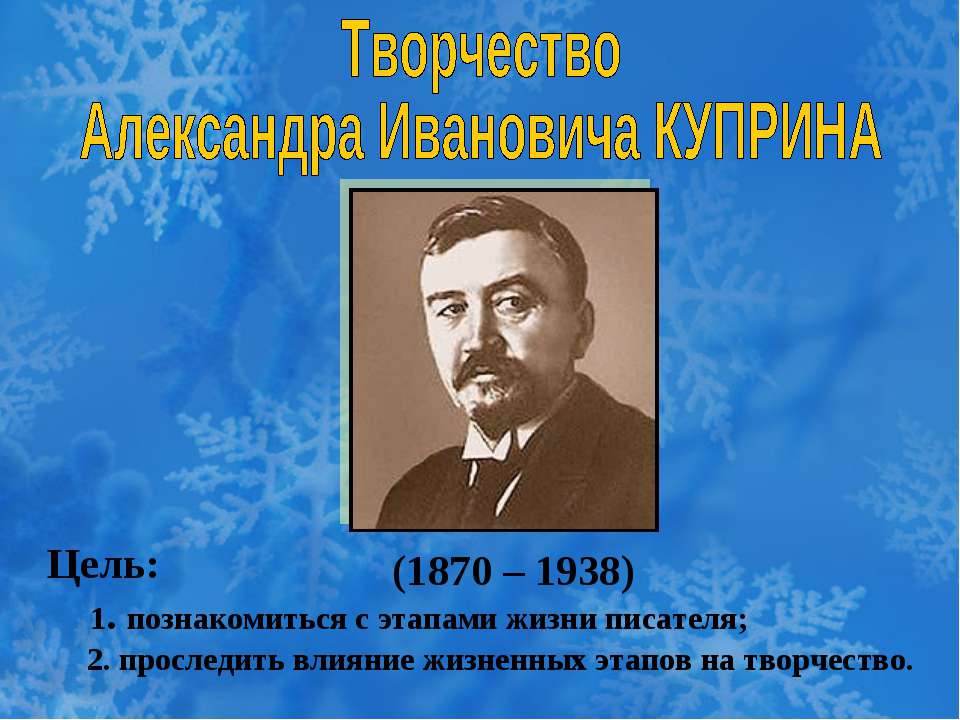 Творчество Александра Ивановича КУПРИНА - Учебники, Презентации и Подготовка к Экзаменам для Школьников на Klass-Uchebnik.com