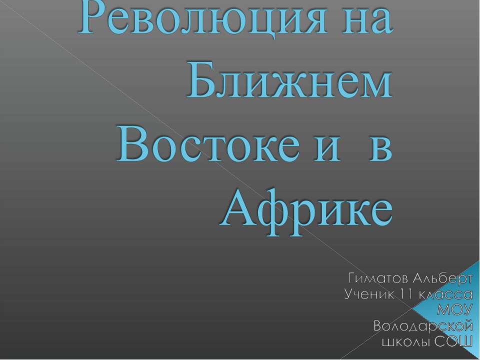 Революция на Ближнем Востоке и в Африке Учебники, Презентации и Подготовка к Экзаменам для Школьников на Klass-Uchebnik.com