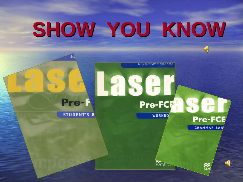 Show you kow - Учебники, Презентации и Подготовка к Экзаменам для Школьников на Klass-Uchebnik.com