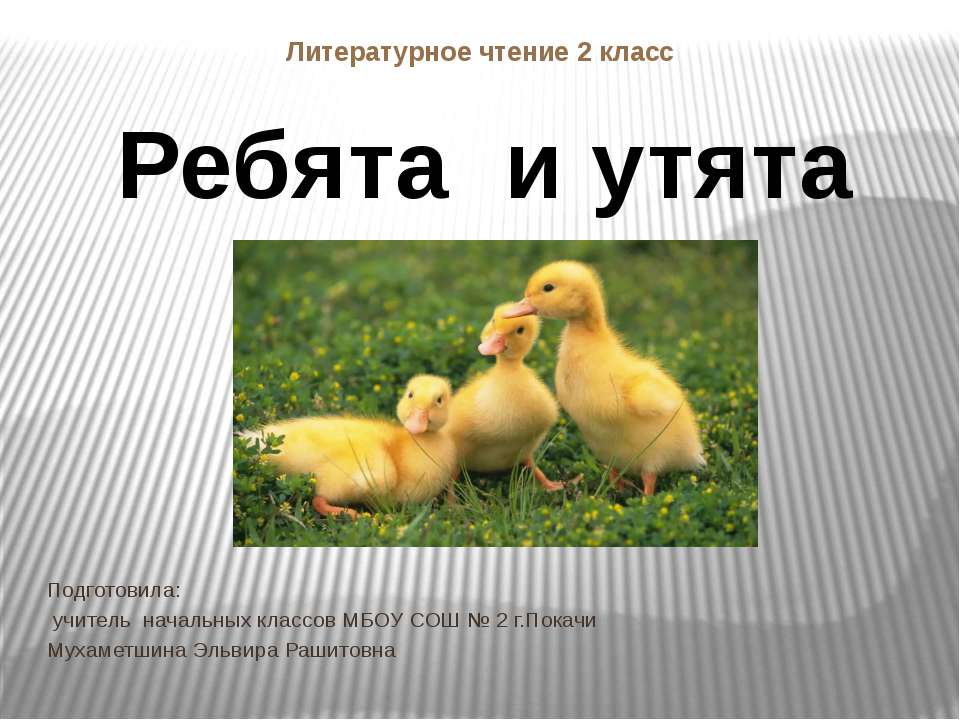 Ребята и утята Учебники, Презентации и Подготовка к Экзаменам для Школьников на Klass-Uchebnik.com