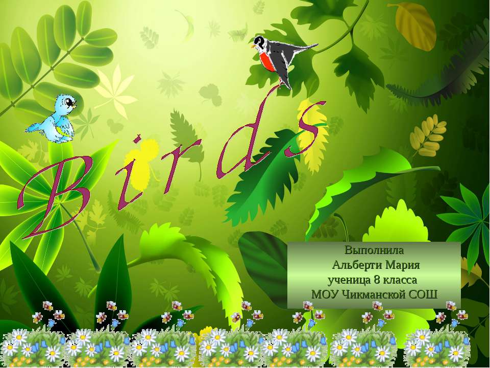 Birds Учебники, Презентации и Подготовка к Экзаменам для Школьников на Klass-Uchebnik.com