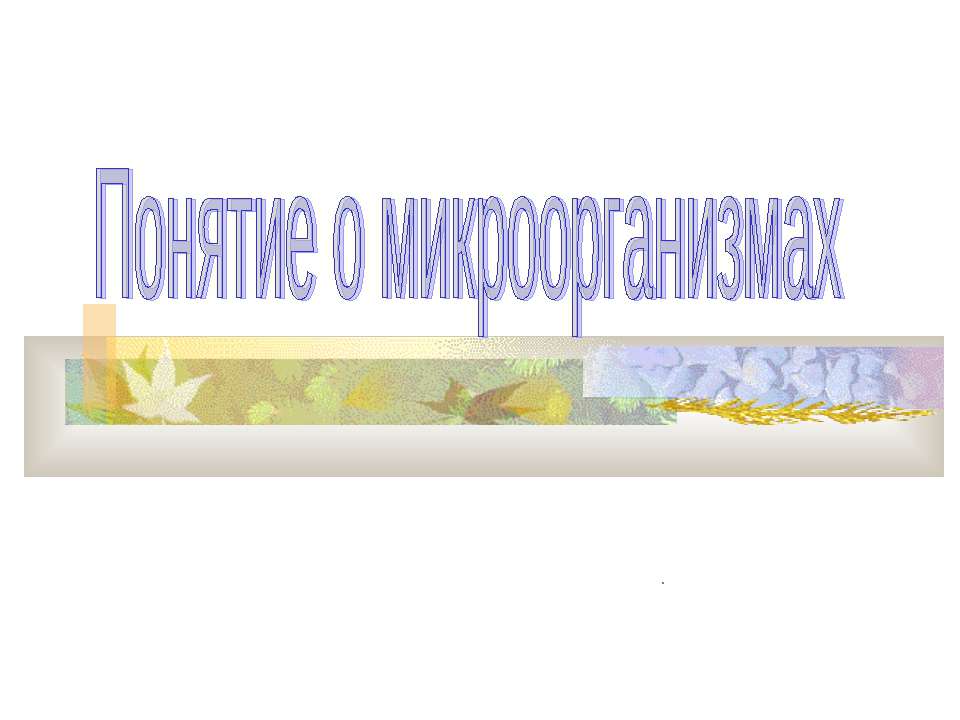 Понятие о микроорганизмах Учебники, Презентации и Подготовка к Экзаменам для Школьников на Klass-Uchebnik.com