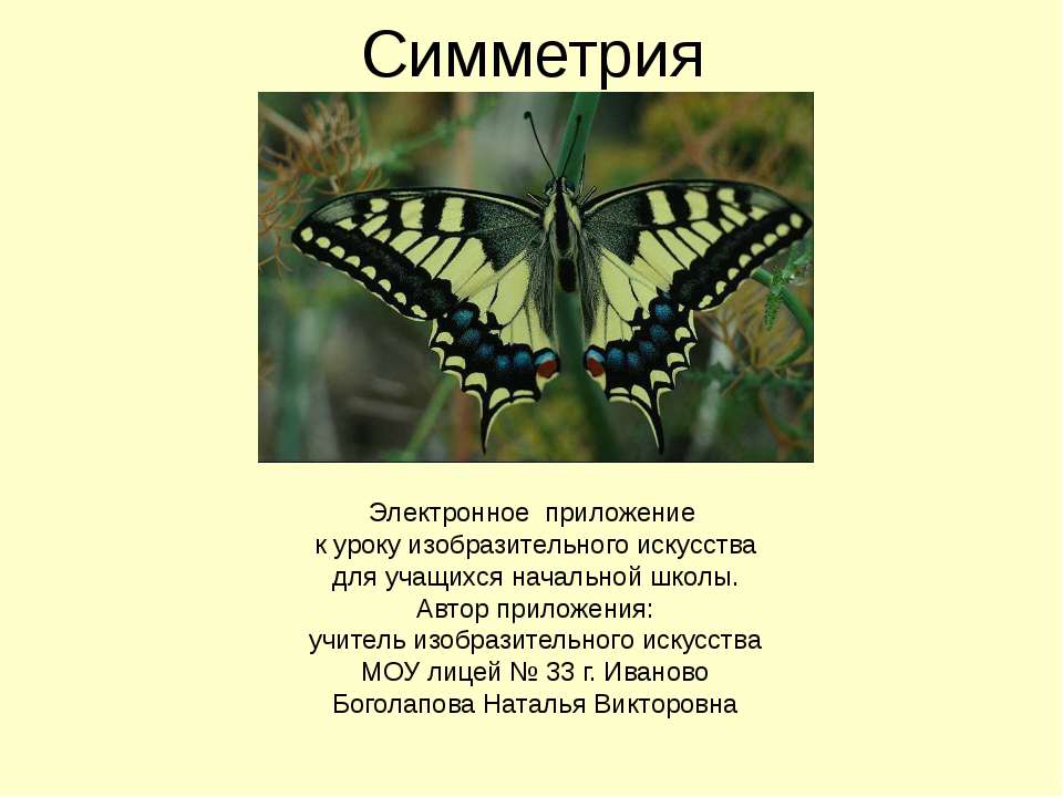 Симметрия - Учебники, Презентации и Подготовка к Экзаменам для Школьников на Klass-Uchebnik.com