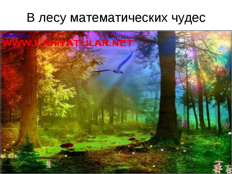 В лесу математических чудес Учебники, Презентации и Подготовка к Экзаменам для Школьников на Klass-Uchebnik.com