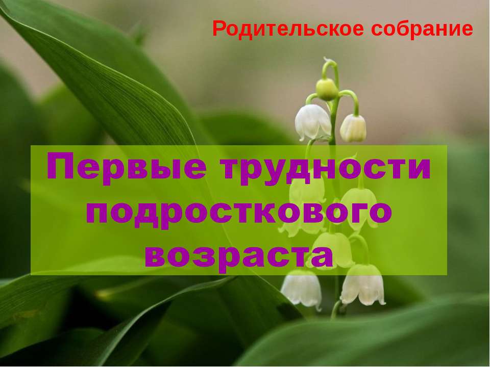 Первые трудности подросткового возраста - Учебники, Презентации и Подготовка к Экзаменам для Школьников на Klass-Uchebnik.com