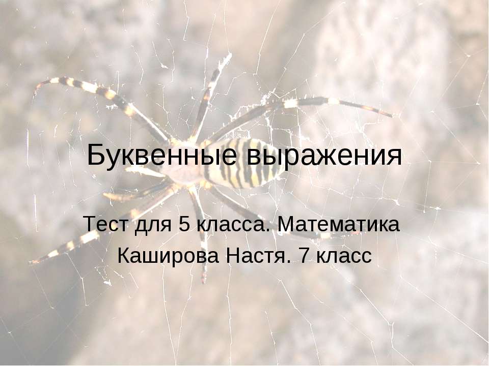Буквенные выражения - Учебники, Презентации и Подготовка к Экзаменам для Школьников на Klass-Uchebnik.com