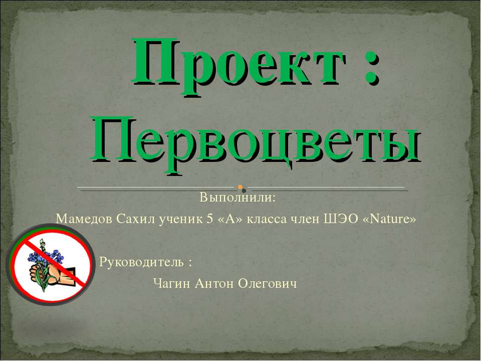 Первоцветы 5 класс Учебники, Презентации и Подготовка к Экзаменам для Школьников на Klass-Uchebnik.com