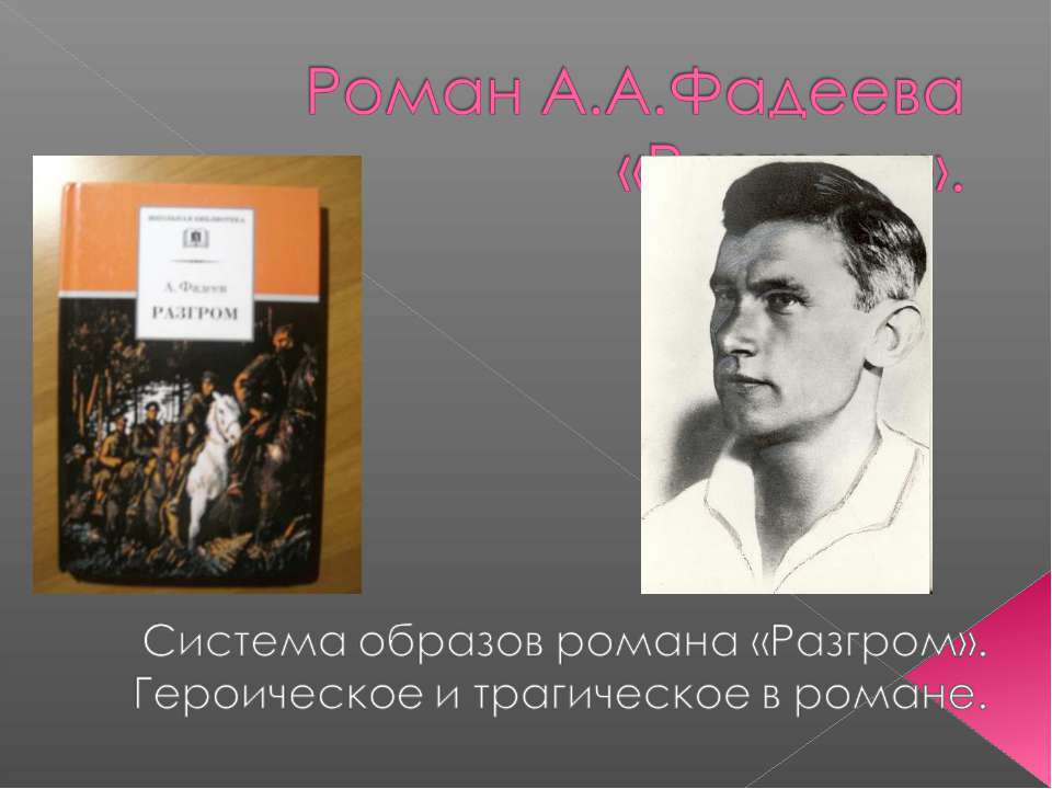 Роман А.А.Фадеева «Разгром» - Учебники, Презентации и Подготовка к Экзаменам для Школьников на Klass-Uchebnik.com