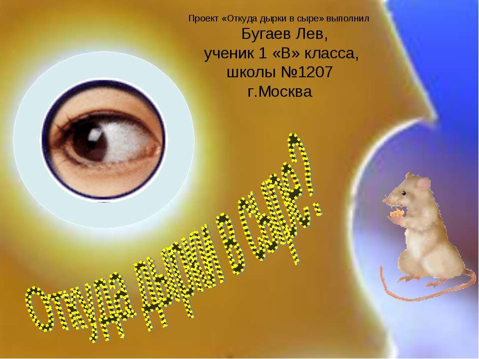 Откуда дырки в сыре? Учебники, Презентации и Подготовка к Экзаменам для Школьников на Klass-Uchebnik.com