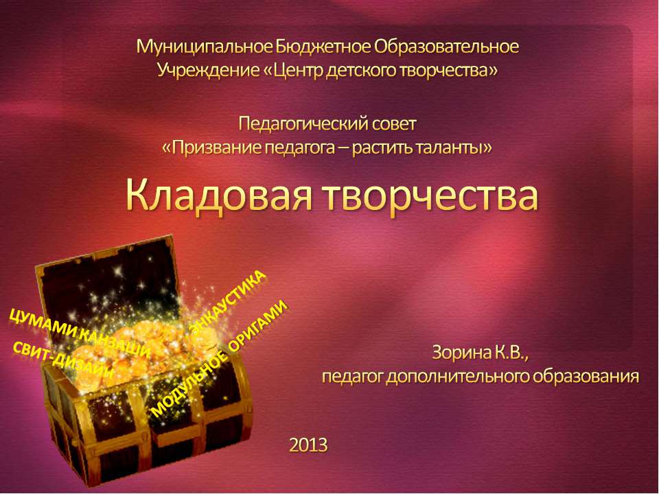 Кладовая творчества - Учебники, Презентации и Подготовка к Экзаменам для Школьников на Klass-Uchebnik.com