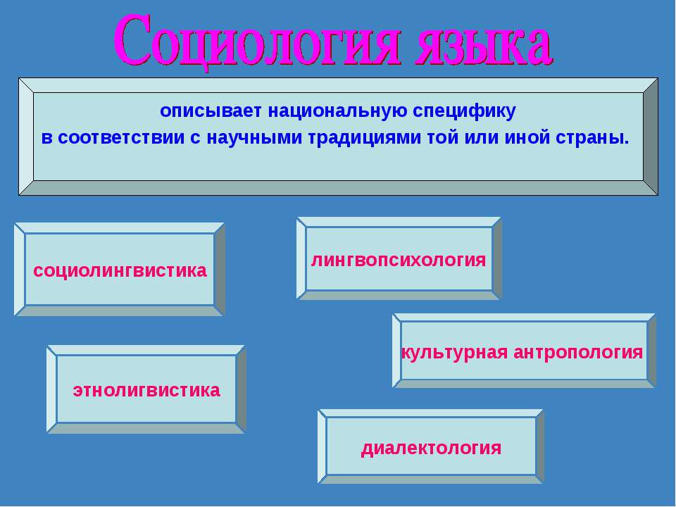 Социология языка - Учебники, Презентации и Подготовка к Экзаменам для Школьников на Klass-Uchebnik.com