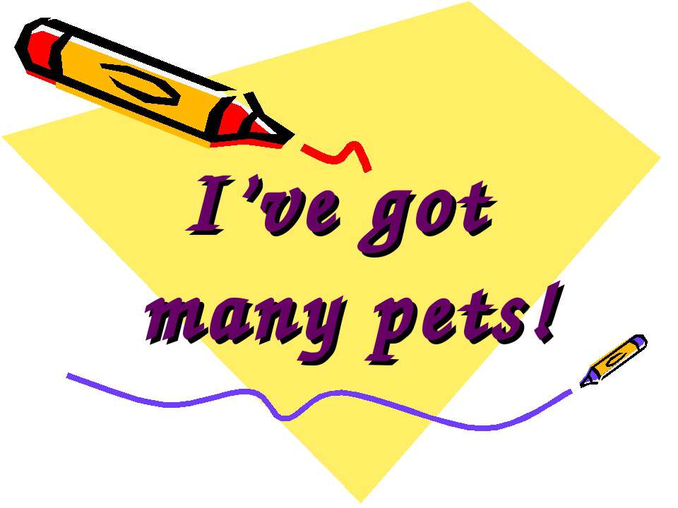 I’ve got many pets Учебники, Презентации и Подготовка к Экзаменам для Школьников на Klass-Uchebnik.com