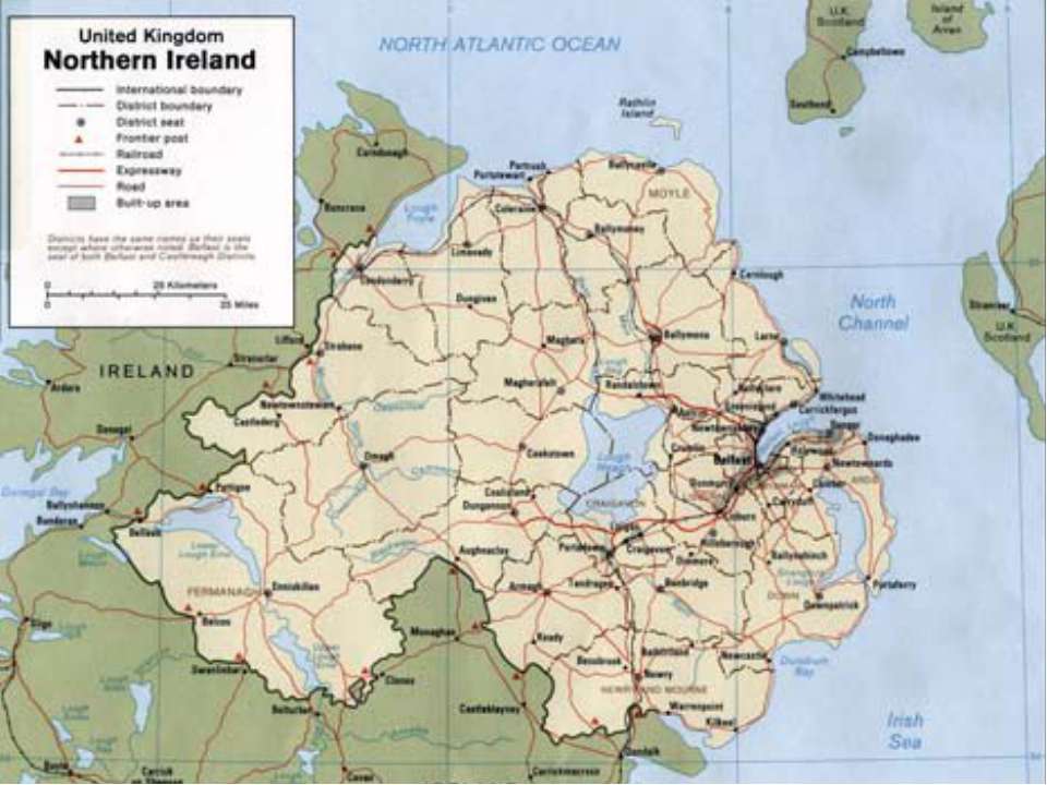 The shamrock and the red hand are the national symbols of Northern Ireland - Учебники, Презентации и Подготовка к Экзаменам для Школьников на Klass-Uchebnik.com