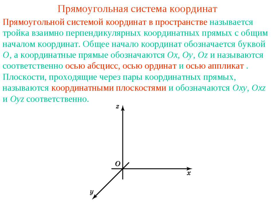 Прямоугольная система координат Учебники, Презентации и Подготовка к Экзаменам для Школьников на Klass-Uchebnik.com