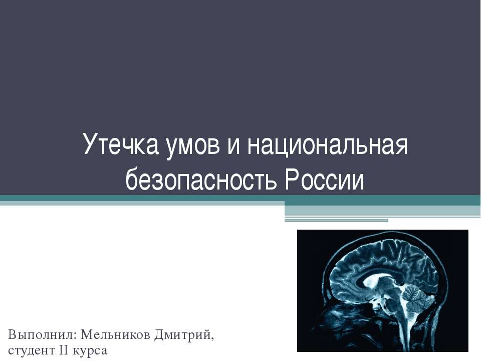 Утечка умов и национальная безопасность России Учебники, Презентации и Подготовка к Экзаменам для Школьников на Klass-Uchebnik.com