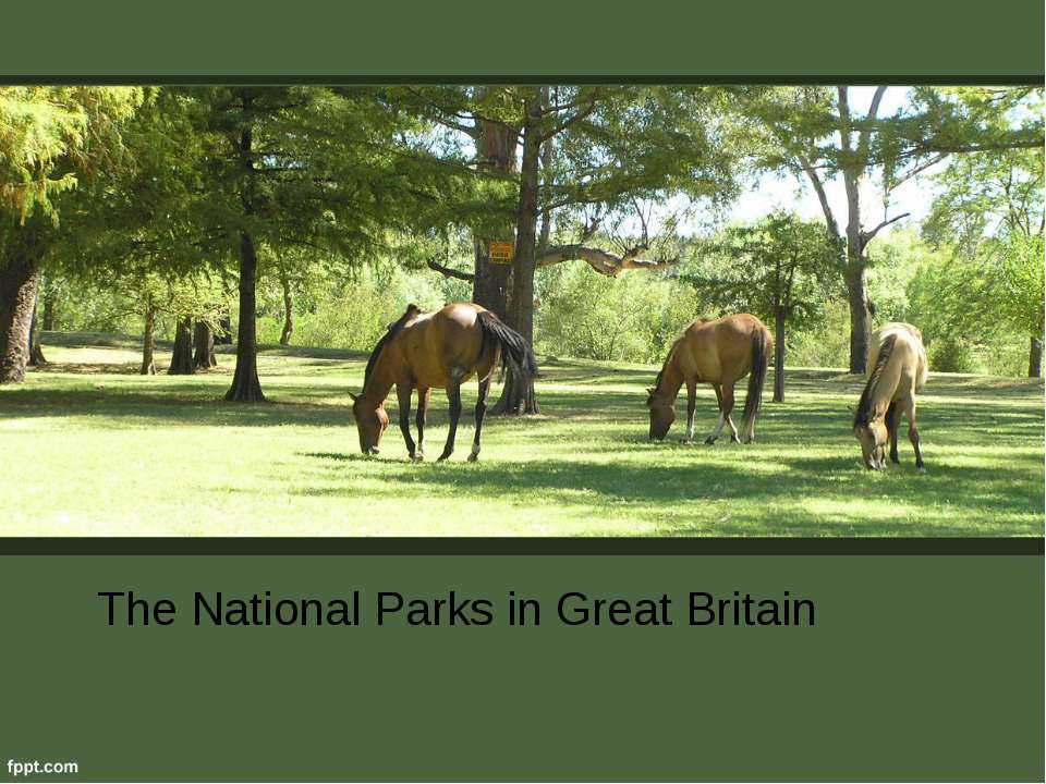 The National Parks in Great Britain Учебники, Презентации и Подготовка к Экзаменам для Школьников на Klass-Uchebnik.com