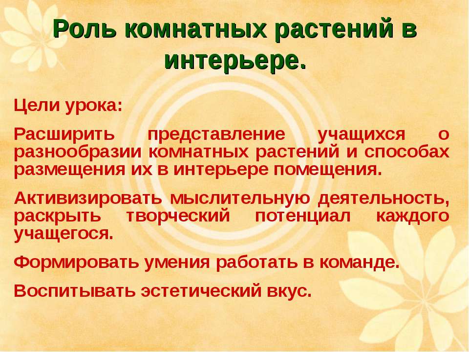 Роль комнатных растений в интерьере Учебники, Презентации и Подготовка к Экзаменам для Школьников на Klass-Uchebnik.com