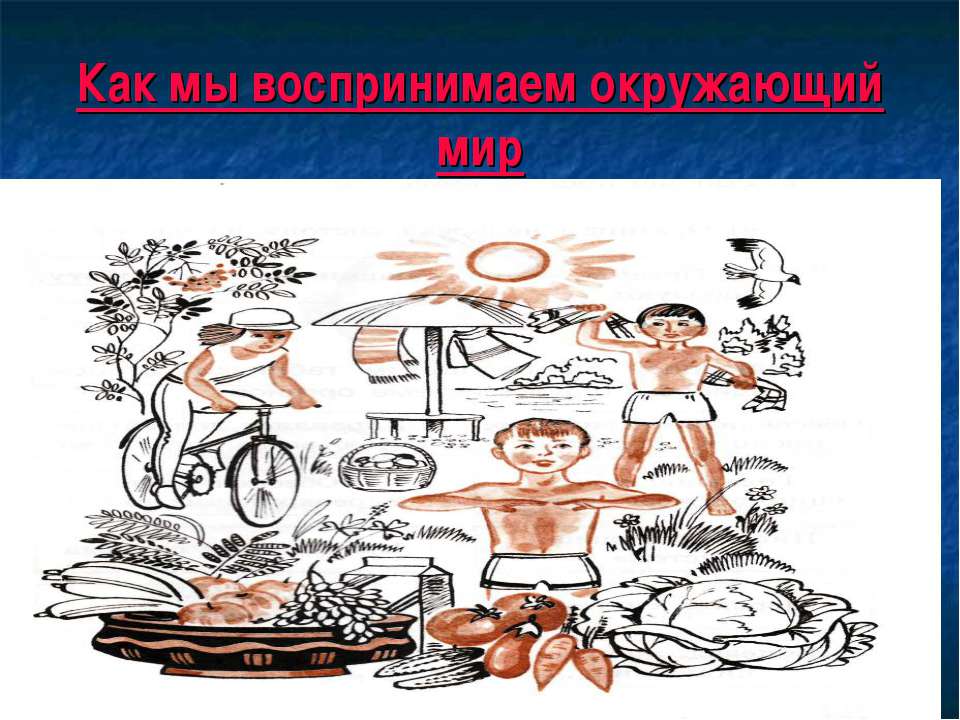 Как мы воспринимаем окружающий мир Учебники, Презентации и Подготовка к Экзаменам для Школьников на Klass-Uchebnik.com