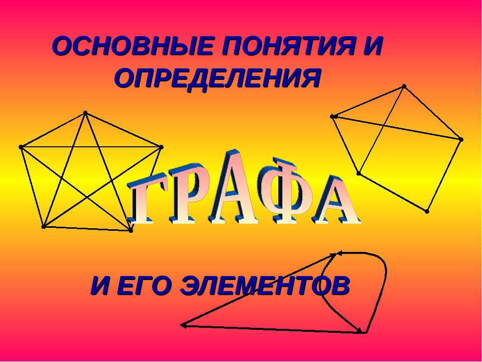 Графа и его элементы Учебники, Презентации и Подготовка к Экзаменам для Школьников на Klass-Uchebnik.com