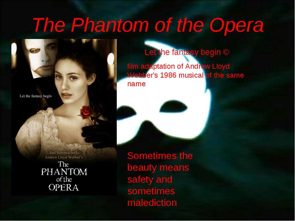 The Phantom of the Opera Учебники, Презентации и Подготовка к Экзаменам для Школьников на Klass-Uchebnik.com