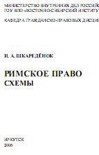 Римское право. Схемы - Шкареденок И.А. Учебники, Презентации и Подготовка к Экзаменам для Школьников на Klass-Uchebnik.com