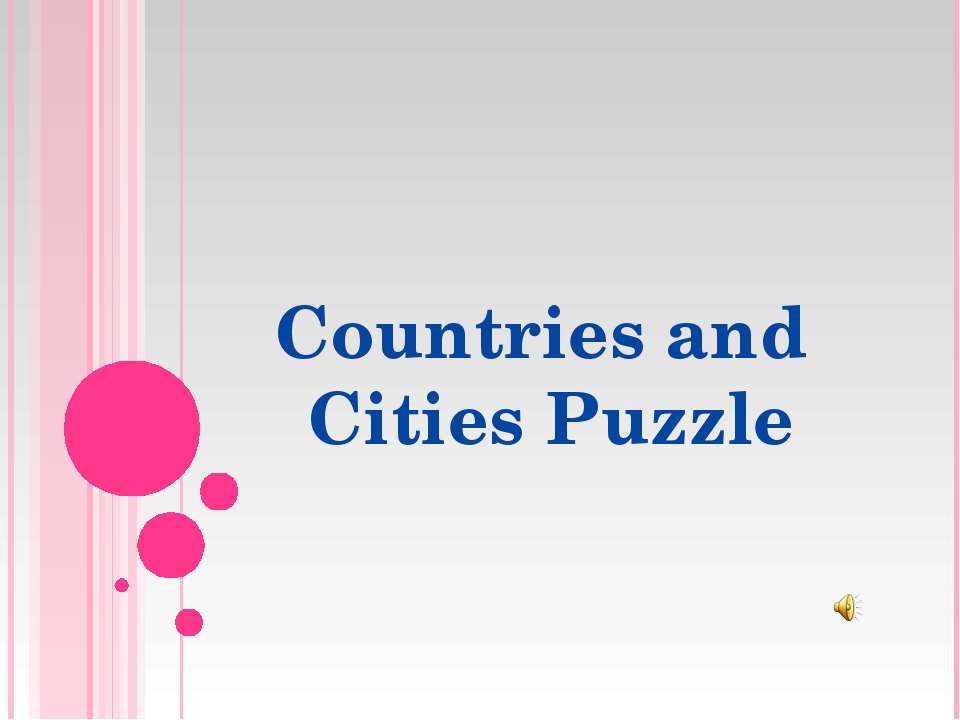 Countries and Cities Puzzle Учебники, Презентации и Подготовка к Экзаменам для Школьников на Klass-Uchebnik.com