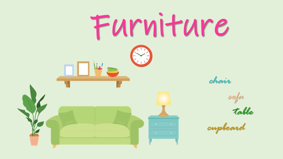 Презентация на тему "Мебель" Учебники, Презентации и Подготовка к Экзаменам для Школьников на Klass-Uchebnik.com