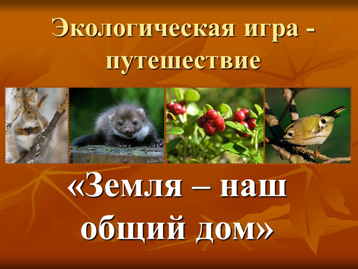 Презентация к игре-путешествию "Земля - наш общий дом" (4-6 класс) Учебники, Презентации и Подготовка к Экзаменам для Школьников на Klass-Uchebnik.com