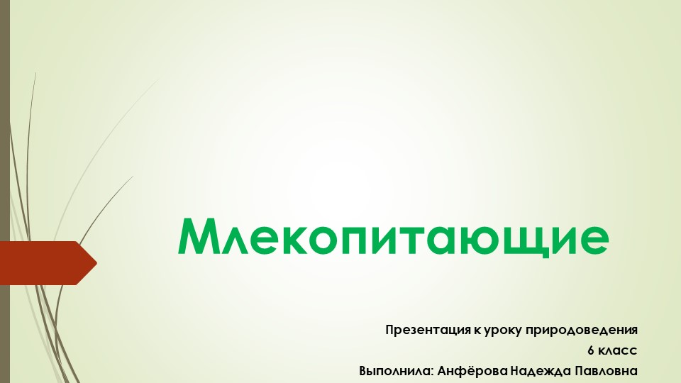 Презентация по природоведению на тему « Млекопитающие» ( 6 класс) - Учебники, Презентации и Подготовка к Экзаменам для Школьников на Klass-Uchebnik.com