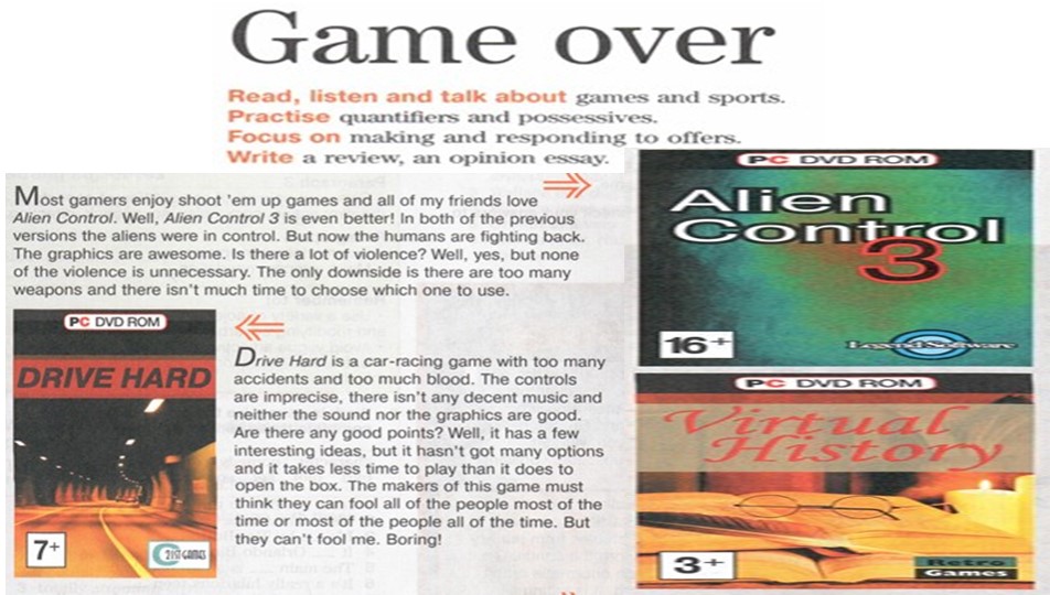 Презентация по английскому языку 10 класс "Game over" - Учебники, Презентации и Подготовка к Экзаменам для Школьников на Klass-Uchebnik.com