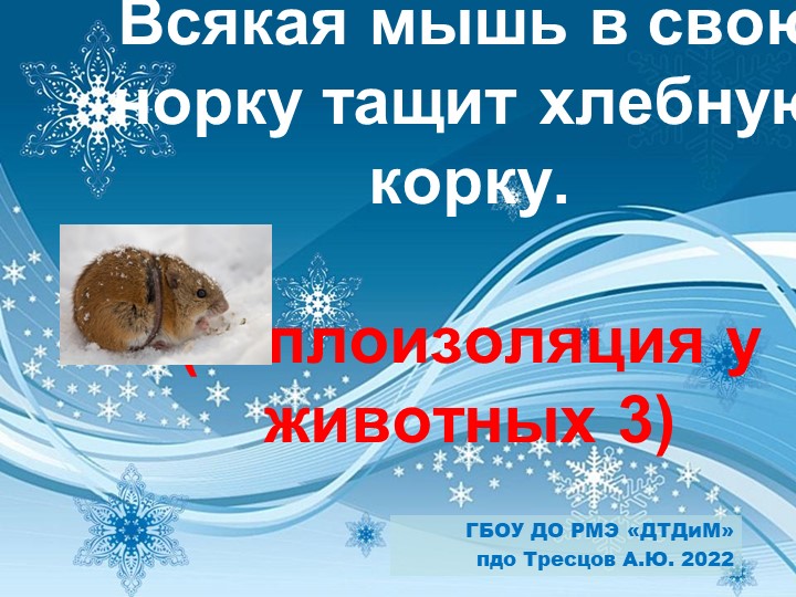 Презентация по биологии на тему "Теплоизоляция у животных 3" (7 класс или 9 класс) Учебники, Презентации и Подготовка к Экзаменам для Школьников на Klass-Uchebnik.com