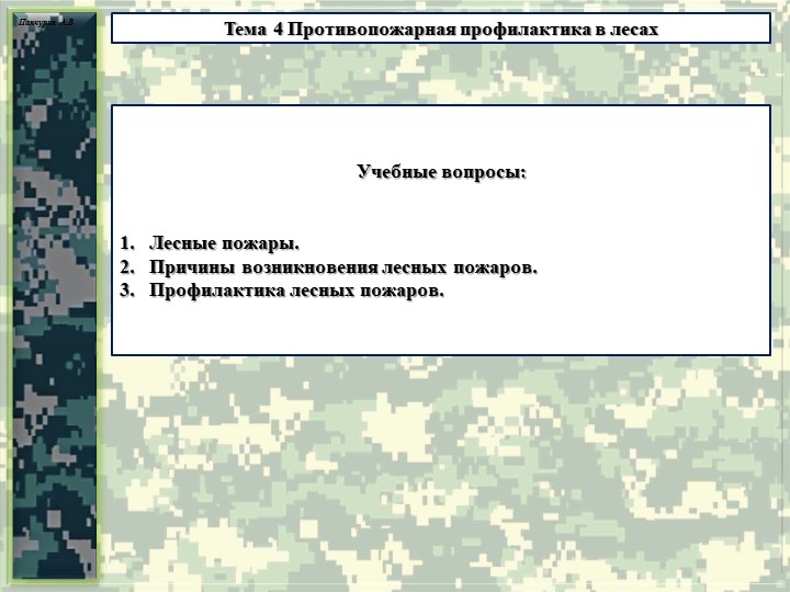 Презентация тема "Противопожарная профилактика в лесу" Учебники, Презентации и Подготовка к Экзаменам для Школьников на Klass-Uchebnik.com