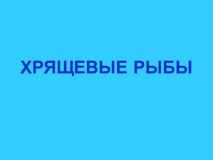 Презентация по биологии "Хрящевые рыбы" 7 класс Учебники, Презентации и Подготовка к Экзаменам для Школьников на Klass-Uchebnik.com