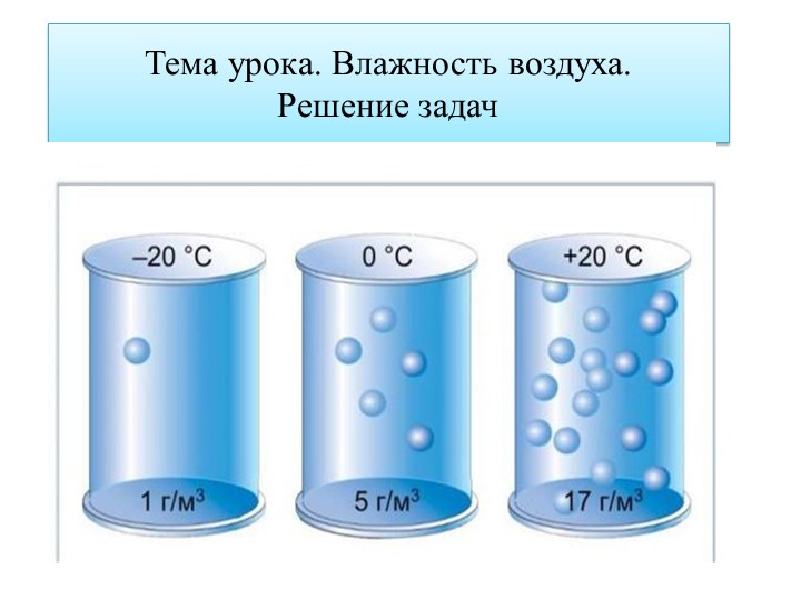 Презентация по физике 10 класс на тему "Влажность воздуха" Учебники, Презентации и Подготовка к Экзаменам для Школьников на Klass-Uchebnik.com