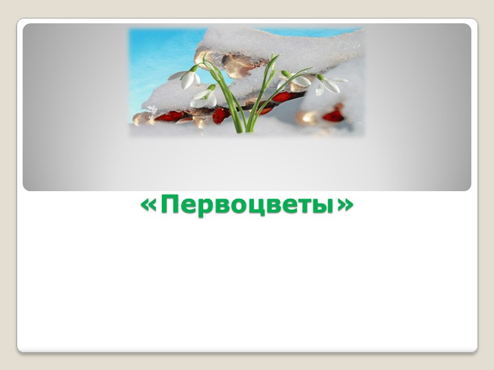 Презентация для детей "Первоцветы" - Учебники, Презентации и Подготовка к Экзаменам для Школьников на Klass-Uchebnik.com