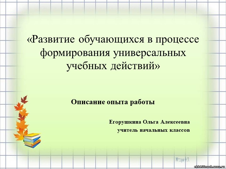 Внеурочная деятельность как один из способов надпредметного развития школьников. - Учебники, Презентации и Подготовка к Экзаменам для Школьников на Klass-Uchebnik.com