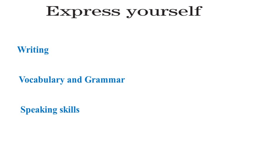 Презентация по английскому языку 11 класс "Express yourself" Учебники, Презентации и Подготовка к Экзаменам для Школьников на Klass-Uchebnik.com