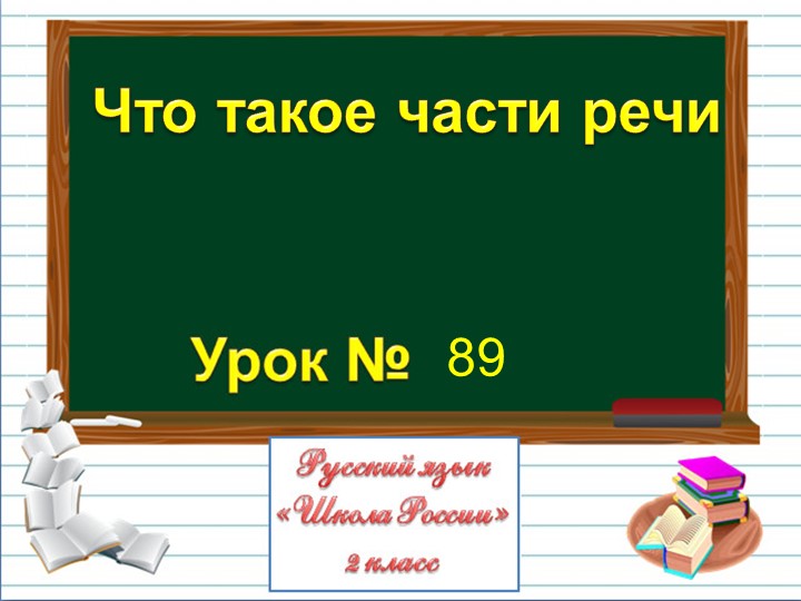 Презентация к уроку "Части речи" Учебники, Презентации и Подготовка к Экзаменам для Школьников на Klass-Uchebnik.com
