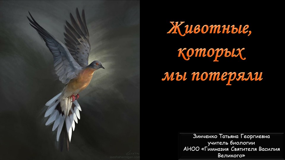 Презентация по биологии на тему "Животные, которых мы потеряли" (7 класс) Учебники, Презентации и Подготовка к Экзаменам для Школьников на Klass-Uchebnik.com