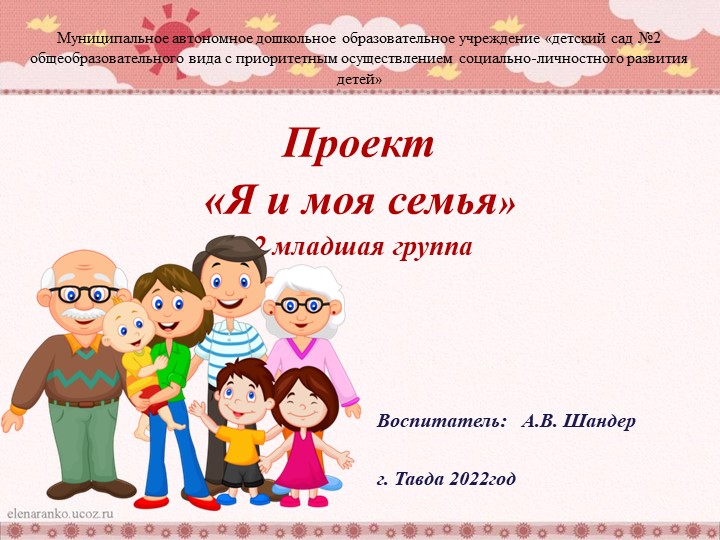 Познавательно-творческий проект "Я и моя семья" - Учебники, Презентации и Подготовка к Экзаменам для Школьников на Klass-Uchebnik.com