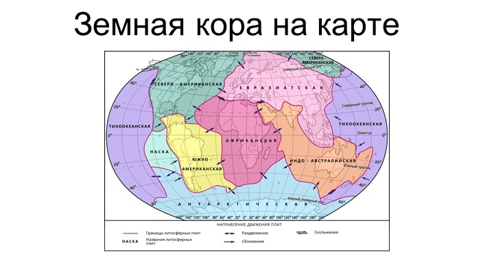 Презентация по географии на тему "Земная кора на карте" Учебники, Презентации и Подготовка к Экзаменам для Школьников на Klass-Uchebnik.com