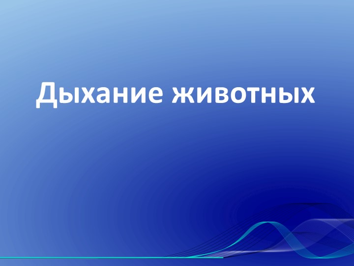 Презентация к уроку биологии "Дыхание животных" - Учебники, Презентации и Подготовка к Экзаменам для Школьников на Klass-Uchebnik.com
