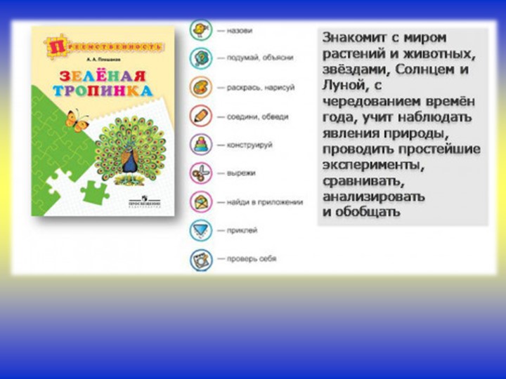 Зеленые тропинки. А.А.Плешаков. Тема 1 "Солнце, звёзды и луна" - Учебники, Презентации и Подготовка к Экзаменам для Школьников на Klass-Uchebnik.com