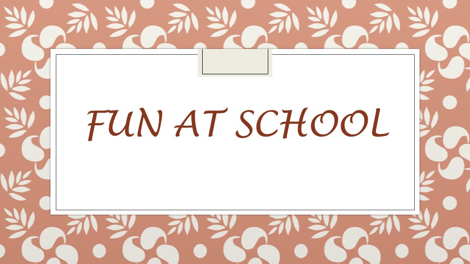 Презентация "Fun at school 2" Spotlight 4 - Учебники, Презентации и Подготовка к Экзаменам для Школьников на Klass-Uchebnik.com