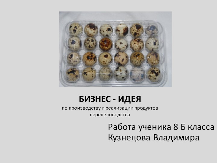 Презентация "Бизнес - идея" Учебники, Презентации и Подготовка к Экзаменам для Школьников на Klass-Uchebnik.com