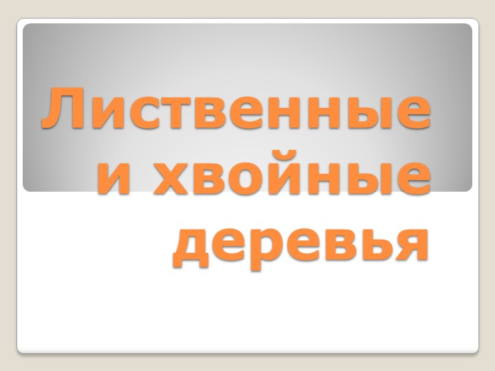 Хвойные и лиственные деревья - Учебники, Презентации и Подготовка к Экзаменам для Школьников на Klass-Uchebnik.com