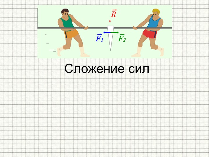 ПРЕЗЕНТАЦИЯ К ОТКРЫТОМУ УРОКУ -СЛОЖЕНИЕ СИЛ - Учебники, Презентации и Подготовка к Экзаменам для Школьников на Klass-Uchebnik.com