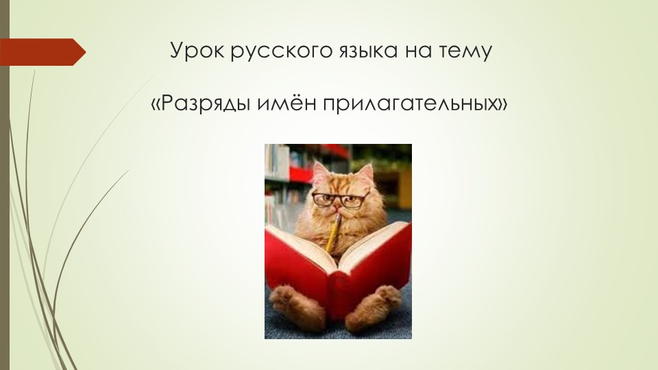 Презентация по русскому языку "Разряды имён прилагательных" - Учебники, Презентации и Подготовка к Экзаменам для Школьников на Klass-Uchebnik.com